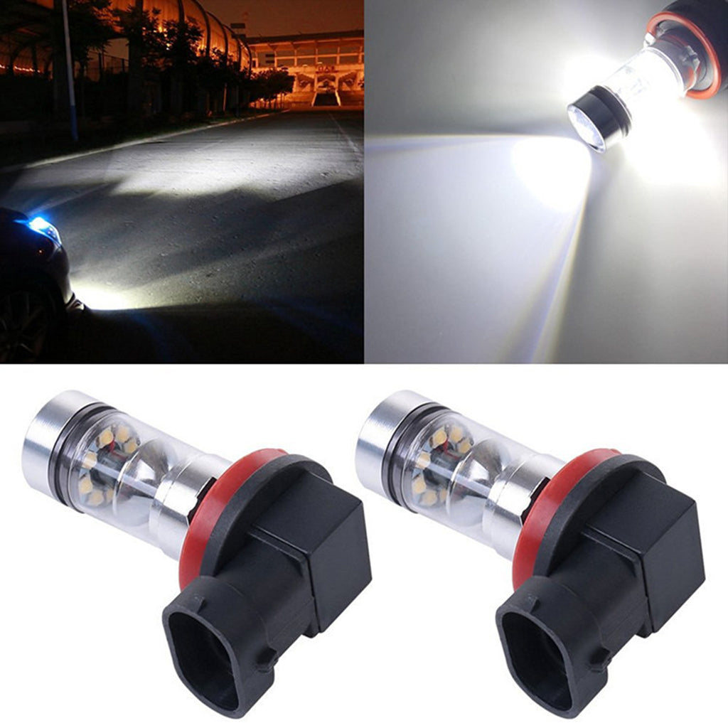 1 Pair H11 Fog Light High Power 100w 20LED Bulb Lamp for Universal Car Truck