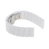 White 18mm Ceramic Link Wrist Watch Band Bracelet Strap Replacement