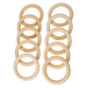 20pcs Wood Teething Rings Wooden Teething Ring Gift Set Organic Infant Baby Showing Toys DIY 60mm