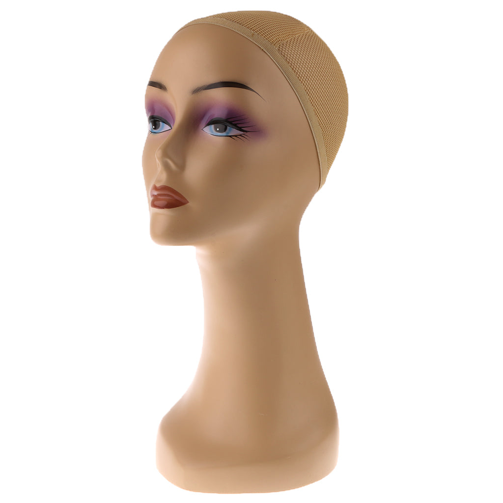 Plastic Female Mannequin Manikin Head Model For Wig Glasses Hats Display