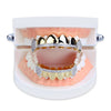 Hip Hop Grills Teeth Grills Sets Zircon 18K Gold Plated Grills Cap Joker Halloween Club