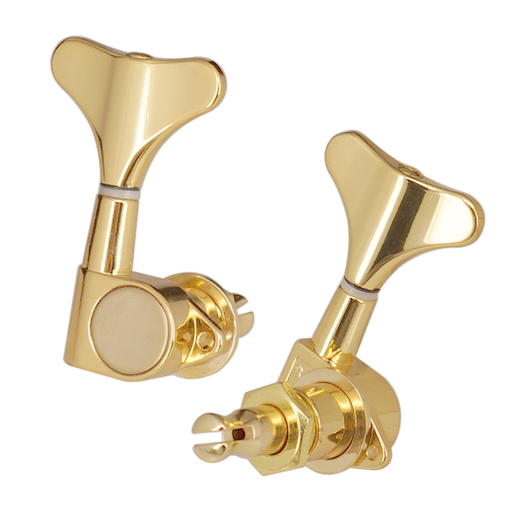 Pack of 6 3L3R Alloy Electric Bass Replacement Tuning Pegs Closed Tuning Keys 2.2 x 1.09inch Gold