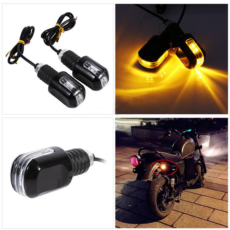 1 Pair Universal  Rear Motorcycle LED Turn Signal Light  Amber