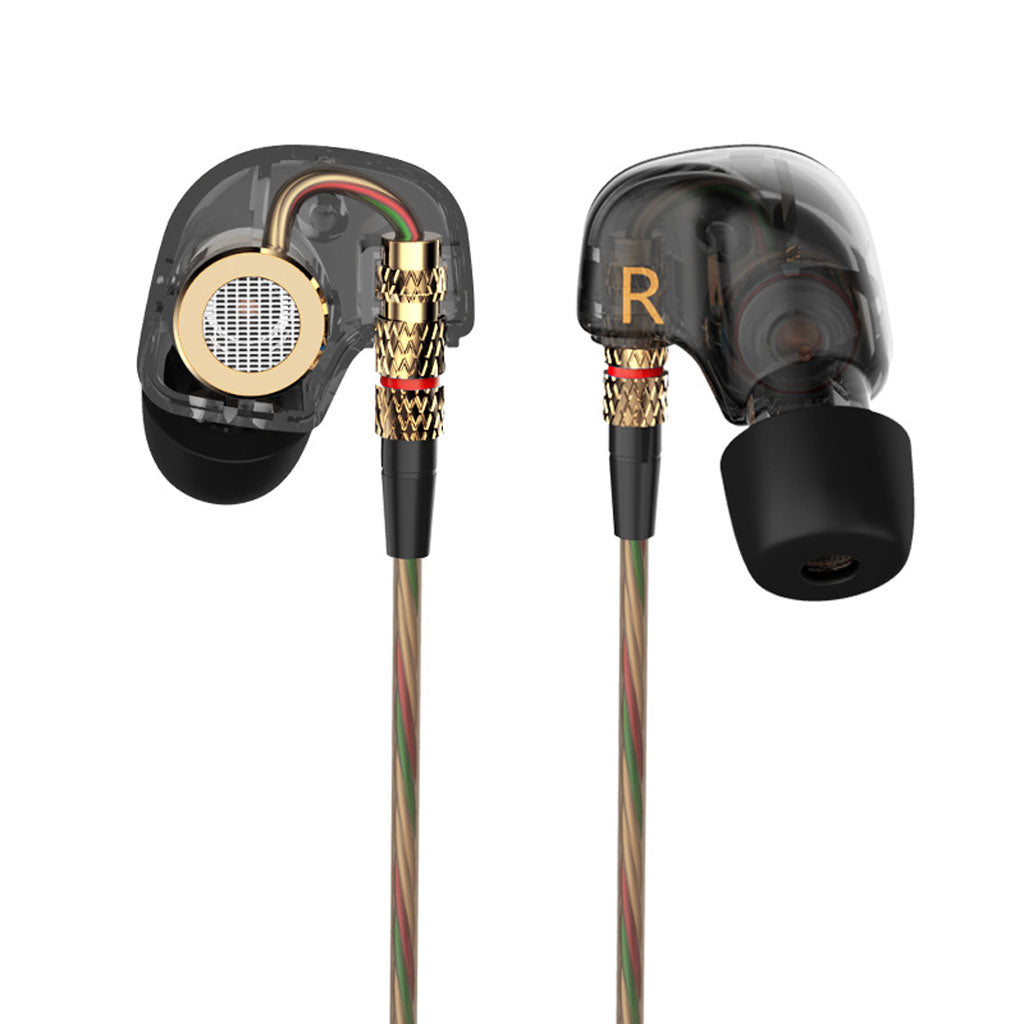 KZ ATE Ear Hook Earphones With Microphone Copper Driver HIFI In Ear Sports Stereo Headset Music Enjoy