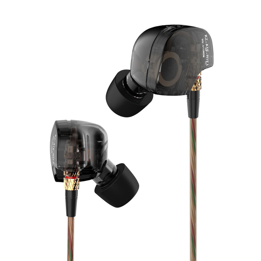 KZ ATE Ear Hook Earphones With Microphone Copper Driver HIFI In Ear Sports Stereo Headset Music Enjoy