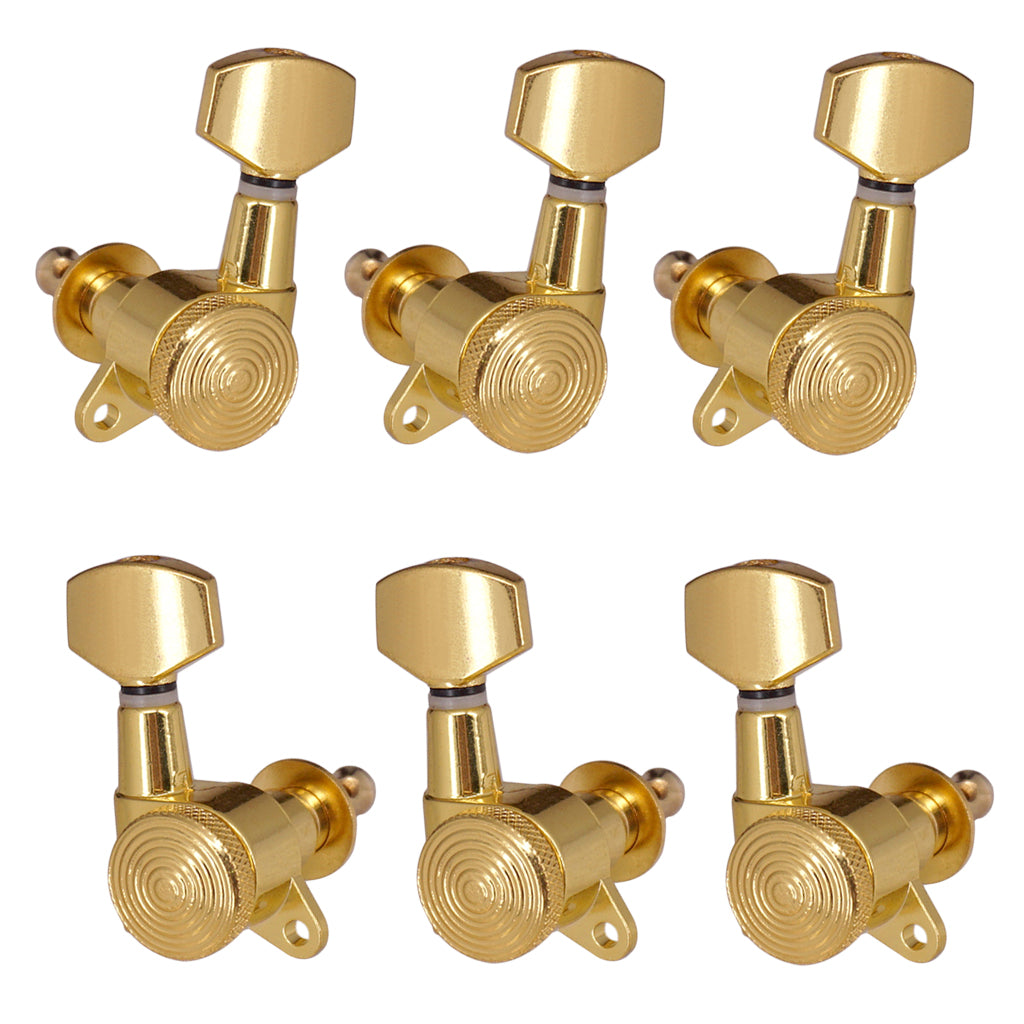 Acoustic Guitar String Tuning Pegs Locking Key Tuners Square Button Square Heads