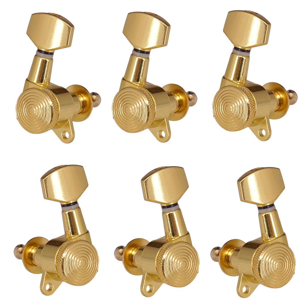 Acoustic Guitar String Tuning Pegs Locking Key Tuners Square Button Square Heads