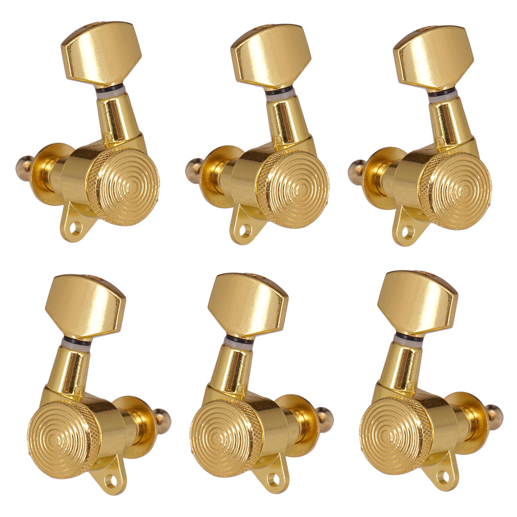 Acoustic Guitar String Tuning Pegs Locking Key Tuners Square Button Square Heads