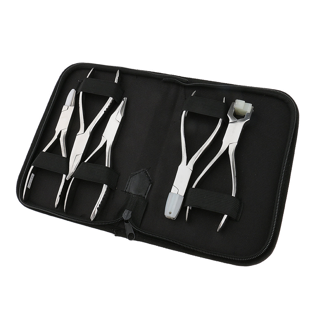 5 Pieces Stainless Steel Optic Eye Glasses Frame Repair Optical Pliers Kit