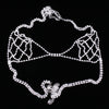 Fashion Lady Body Chain Jewelry Bikini Bra Top Harness Underwear Jewelry Set