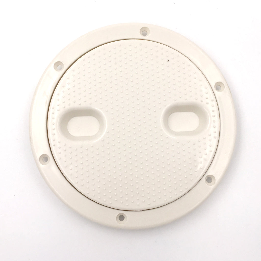 Marine Boat Yacht RV 6 Inch Access Hatch Cover Screw Out Deck Plate White