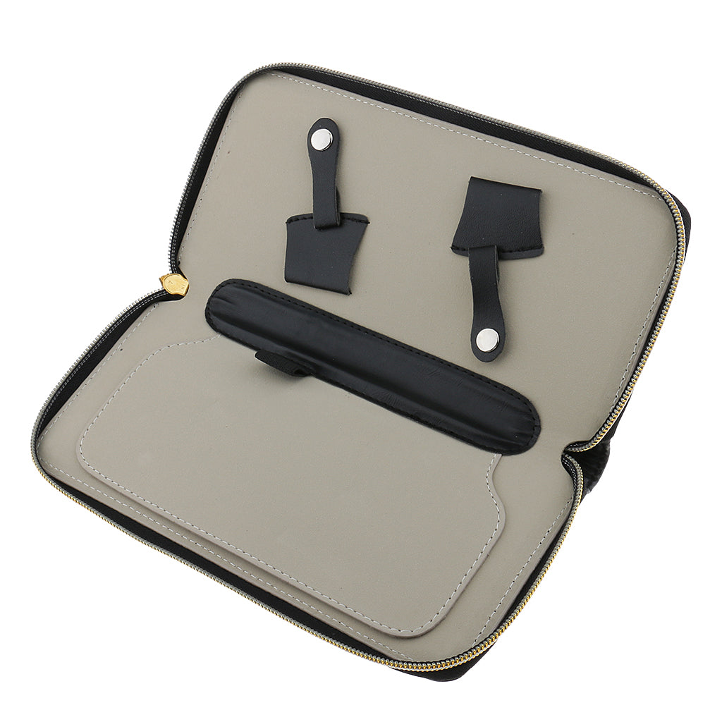 Leather Hairdressing Scissors Shear Clips Combs Salon Tools Holder Holster Barber Pouch Case Bag