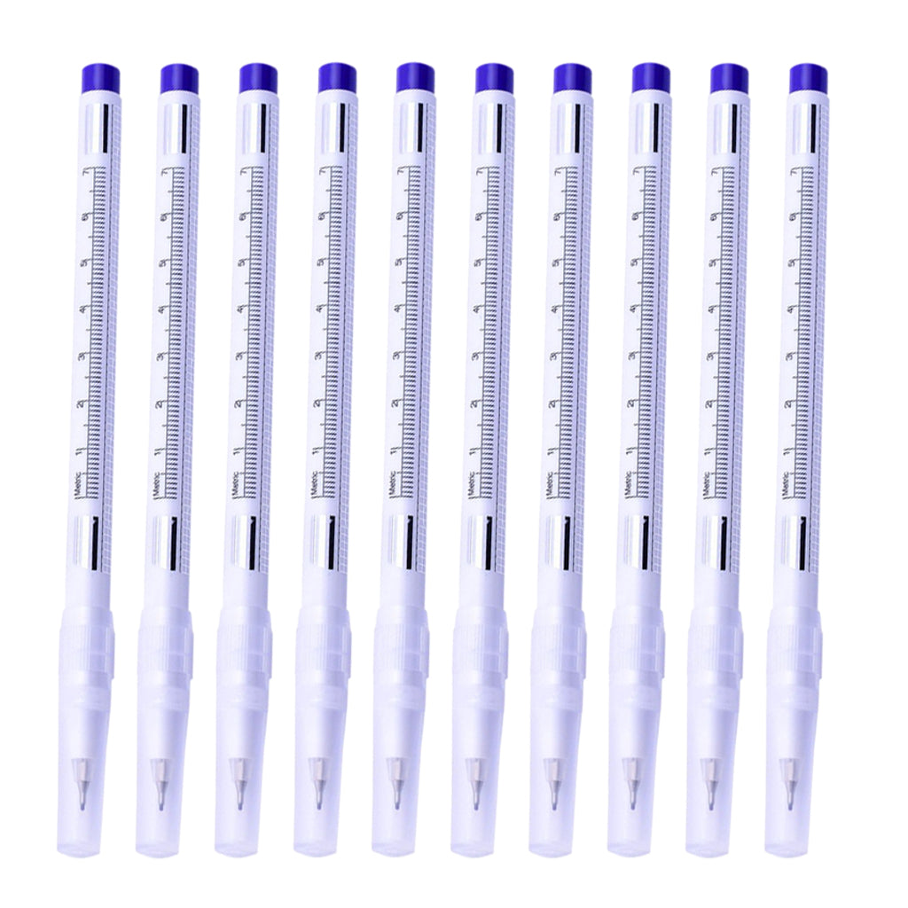 10 Set Tattoo Marker Pen With Ruler Tools for Permanent Makeup