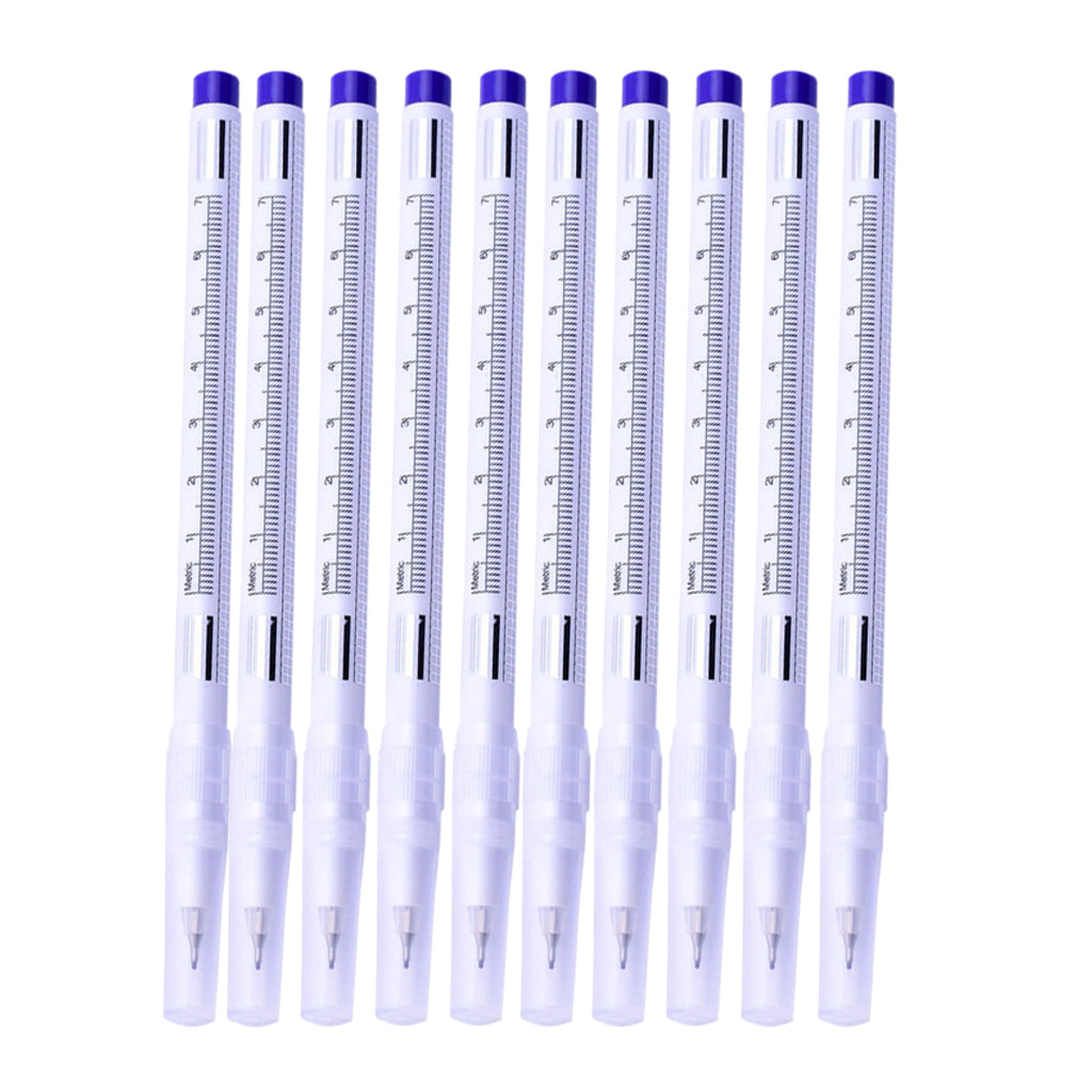 10 Set Tattoo Marker Pen With Ruler Tools for Permanent Makeup