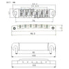 Replacement Parts Tune-O-Matic Bridge Stop Bar Set Studs Post for LP Epi Guitar