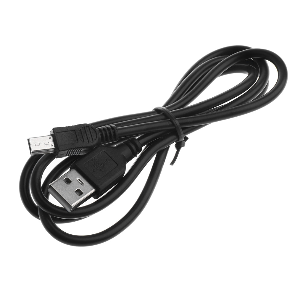 90cm Black USB 2.0 A Male To Mini 5 Pin B Data Charging Cable Cord Adapter