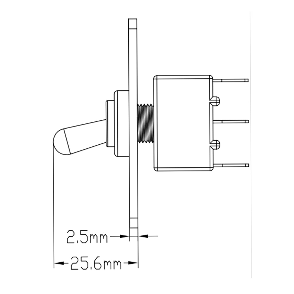 Marine Boat Toggle Switch Momentary On/Off Up/Down Trim Tab Panel Breaker