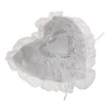 Wedding Supplies White Heart Rhinestone Satin Wedding Ring Bearer Pillow