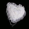 Wedding Supplies White Heart Rhinestone Satin Wedding Ring Bearer Pillow