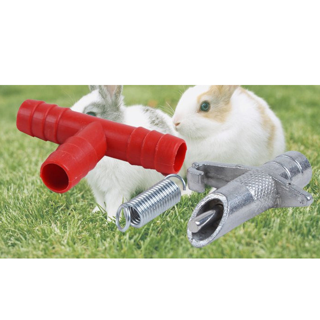 (10) NIPPLE WATERER DRINKERS WATER RABBIT GUINEA PIG FERRET RAT MOUSE FEEDER