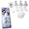 4Locks & 1 Key Safety Magnetic Cabinet Locks - Self Sticking 3M Adhesive for Cabinets & Drawers Perfect for Home Safety