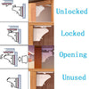 4Locks & 1 Key Safety Magnetic Cabinet Locks - Self Sticking 3M Adhesive for Cabinets & Drawers Perfect for Home Safety