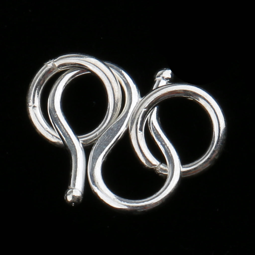 5 Pieces 925 Sterling Silver S Hook Eye Clasp Jump Rings for Jewelry Making Crafts Findings