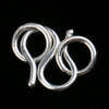 5 Pieces 925 Sterling Silver S Hook Eye Clasp Jump Rings for Jewelry Making Crafts Findings