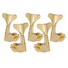 Gold 2 Pieces Left + 3 Pieces Right Bass Closed Machine Heads Tuners for Electric Bass Parts