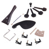 Ebony Wood 4/4 Violin Accessories Chinrest & Endpin +Tuner+Tailpiece+Pegs