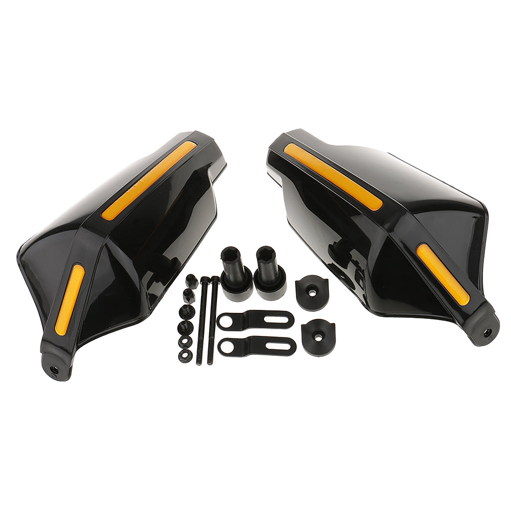 1 Pair Universal Motorcycle Scooter Hand Guards Handguard for 7/8 Bar Black