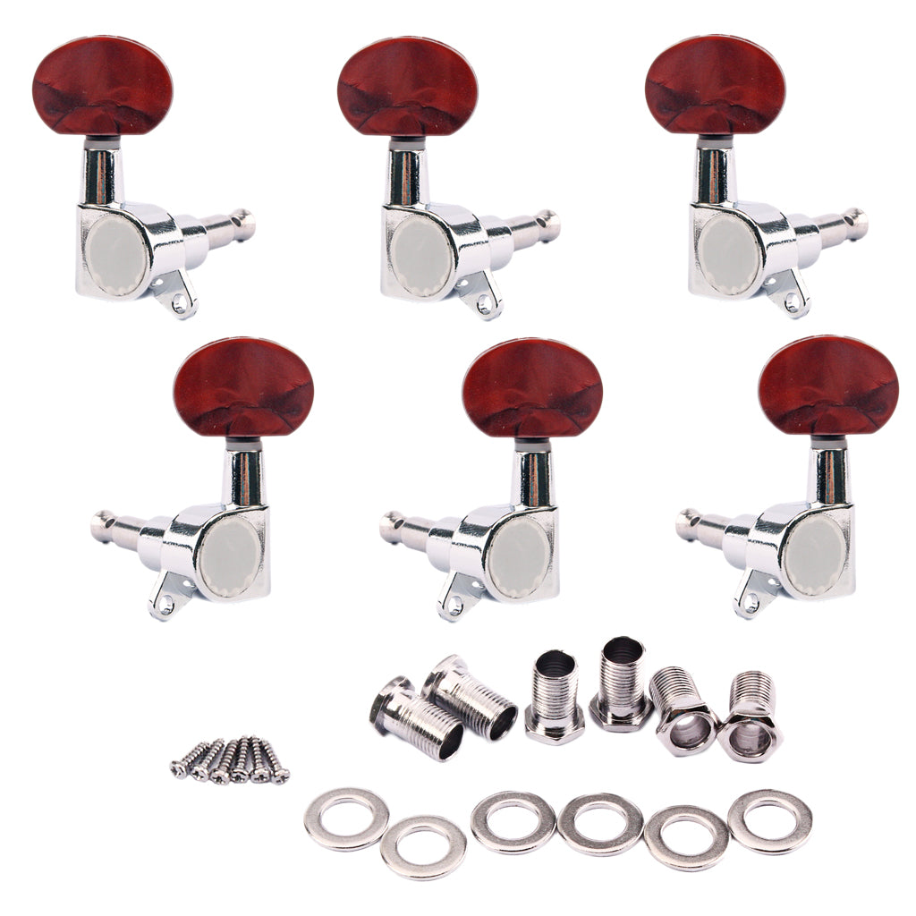 6 Pieces Guitar Tuning Pegs Tuners Machine Heads for Electric Acoustic Guitar Parts Accessories DIY