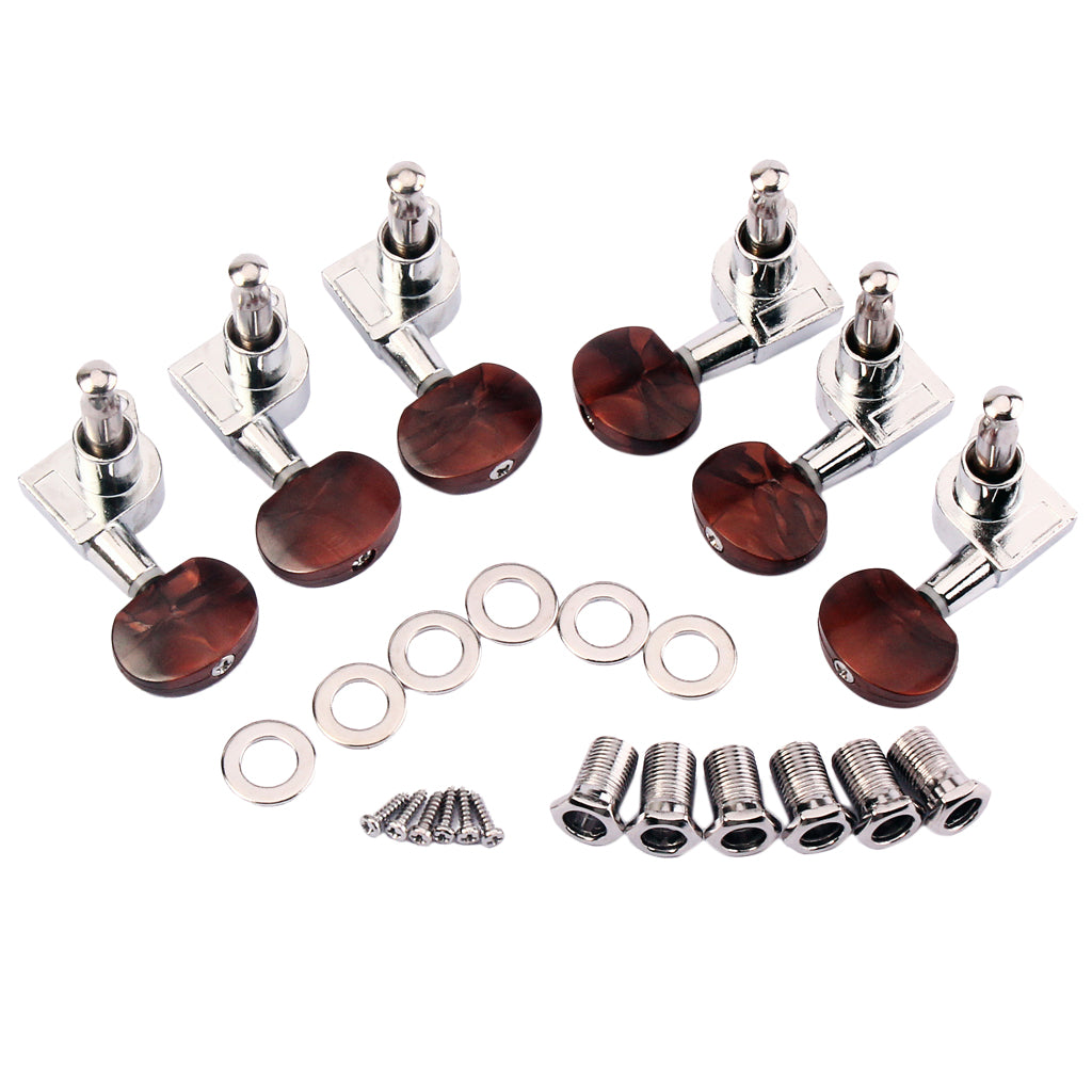 6 Pieces Guitar Tuning Pegs Tuners Machine Heads for Electric Acoustic Guitar Parts Accessories DIY