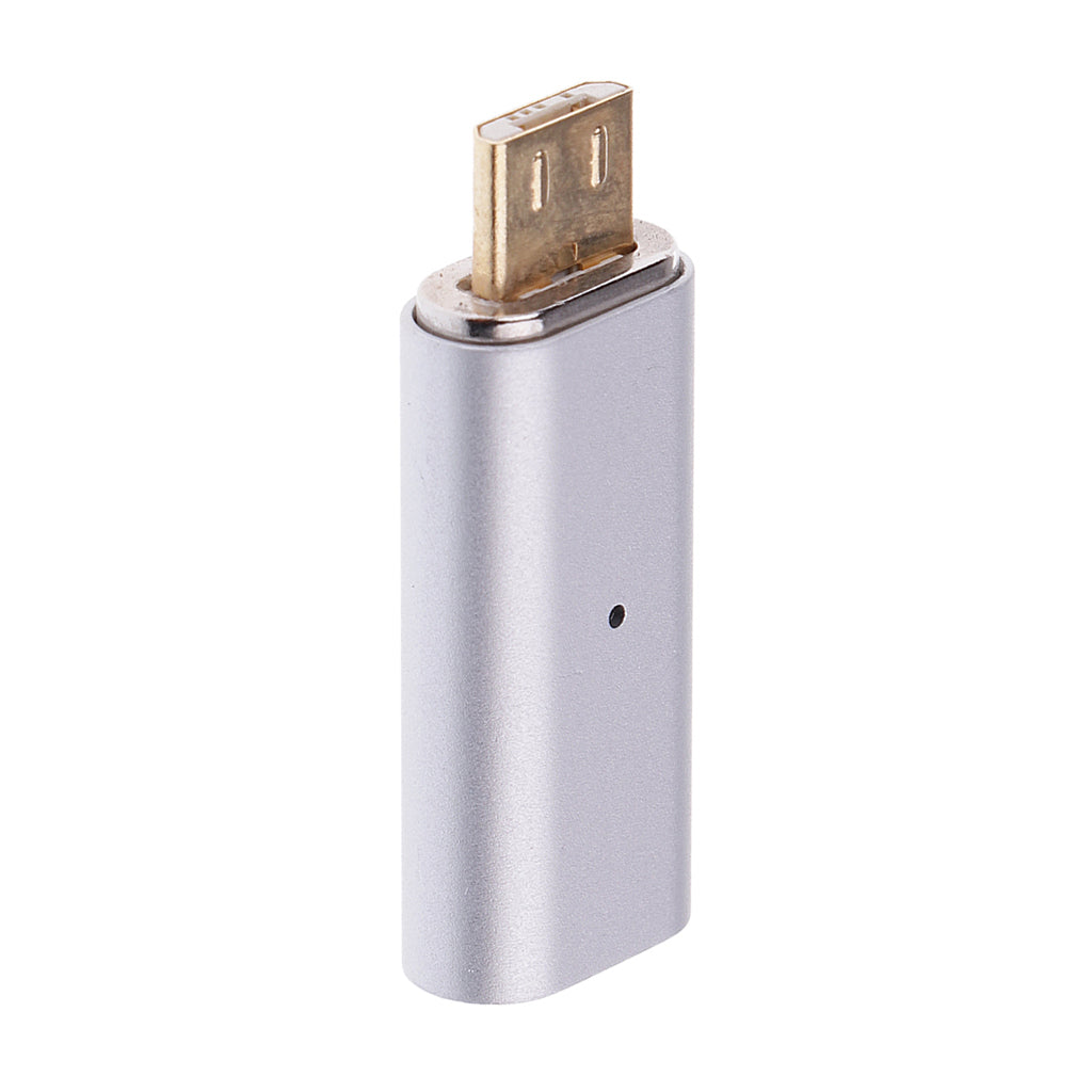 Mini Magnetic Micro USB OTG Fast Charger Date Sync Cable Converter for Cell Phone Silver