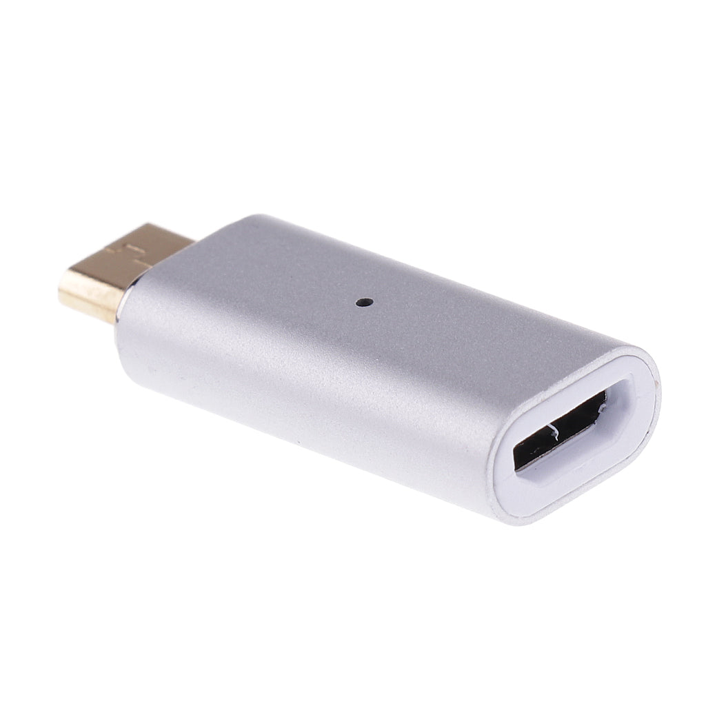 Mini Magnetic Micro USB OTG Fast Charger Date Sync Cable Converter for Cell Phone Silver