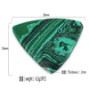 3 Pieces Malachite Stone Triangle Plectrums Picks for Guitar Banjo Musical Instrument Parts