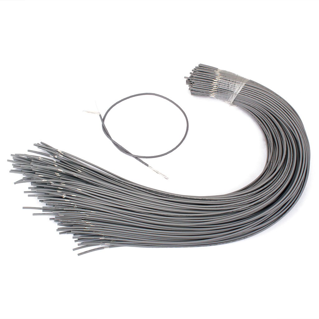 Set of 20 Shielded Guitar Circuit Wire Single Conductor Grey Instrument Accessories