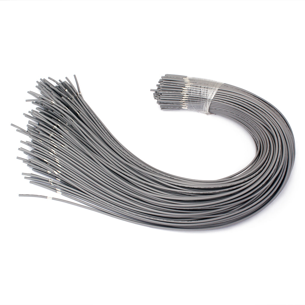 Set of 20 Shielded Guitar Circuit Wire Single Conductor Grey Instrument Accessories