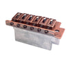 Copper Red 6 String Flat Saddle Single Tremolo Bridge System for FD SQ ST Electric Guitar Replacements