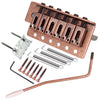 Copper Red 6 String Flat Saddle Single Tremolo Bridge System for FD SQ ST Electric Guitar Replacements