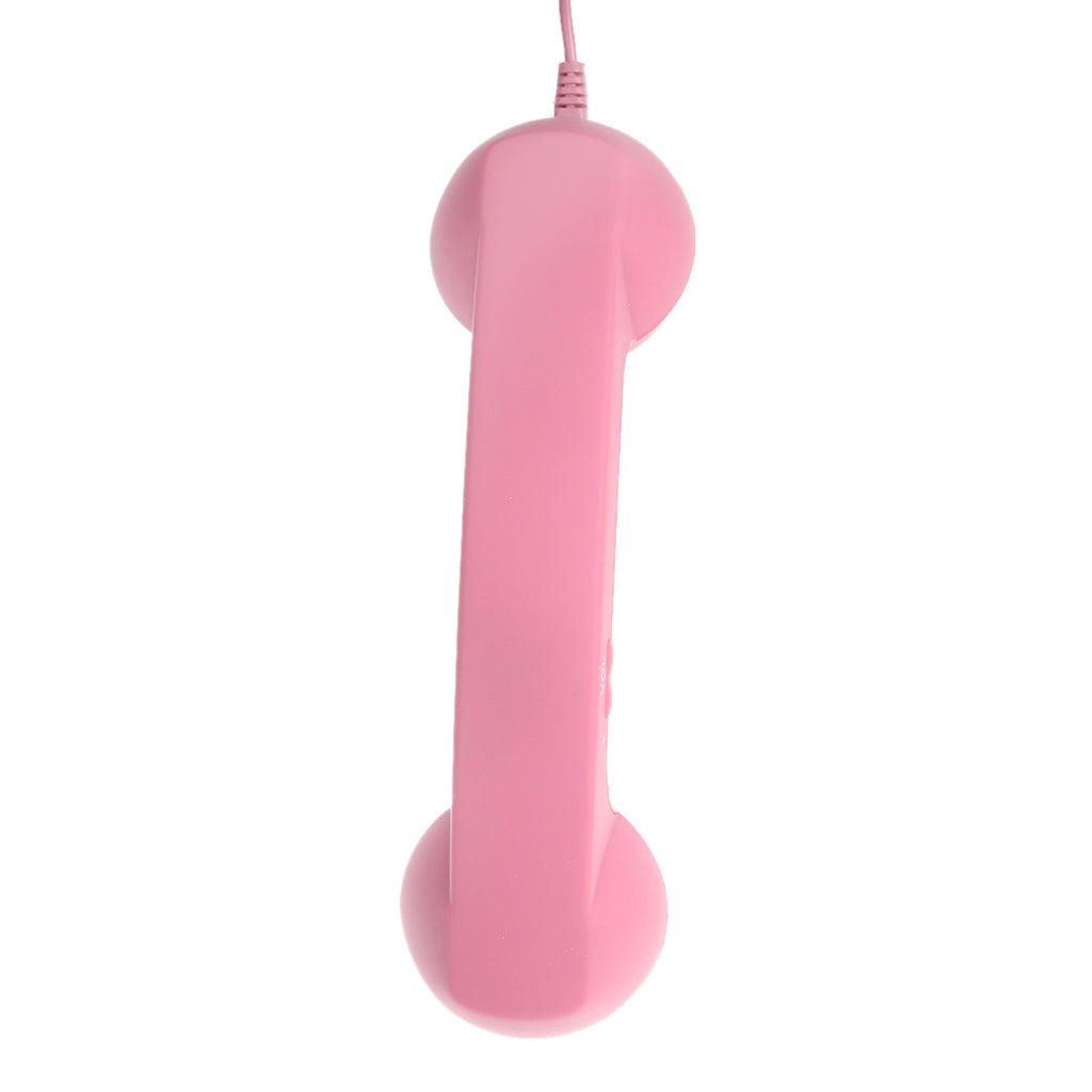 PC Computer Tablet Retro POP 3.5mm Jack Mobile Handset for iphone ipad Pink