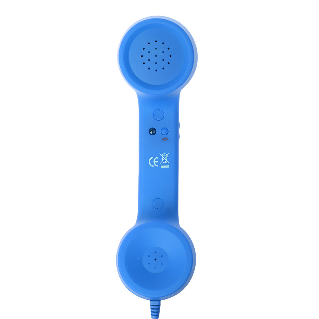 PC Computer Tablet Retro POP 3.5mm Jack Mobile Handset for iphone ipad Blue