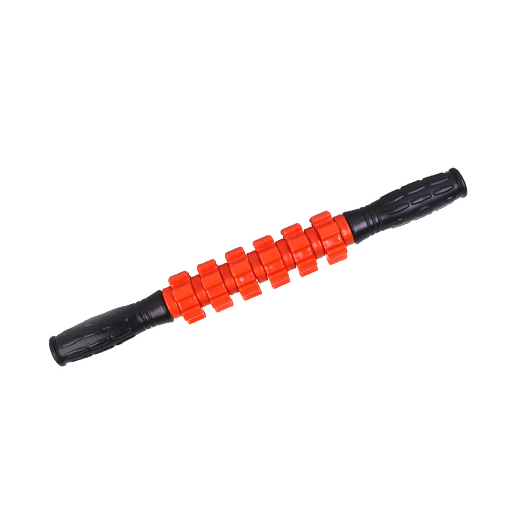 Gear Pattern Massager Stick Roller Body Muscle Therapy Massage Sports Athletics Tool 16.5 inch