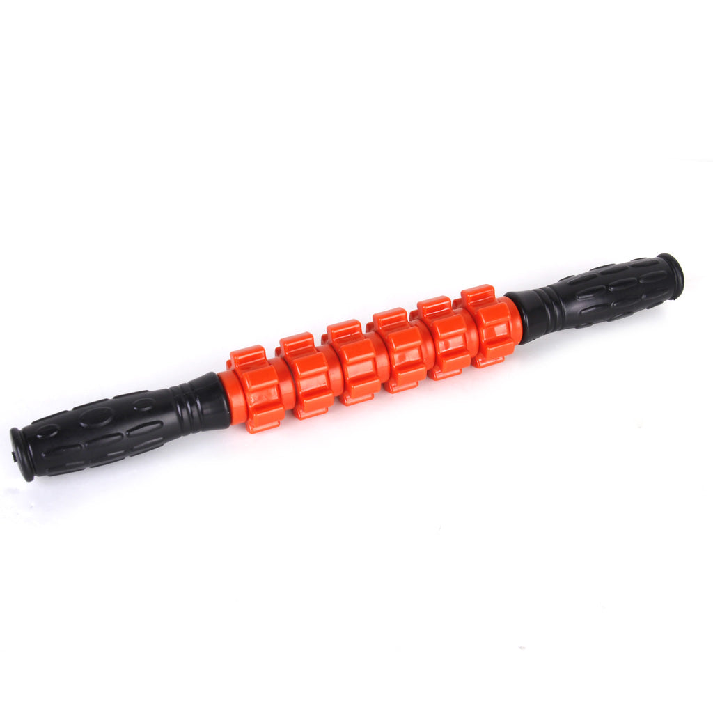 Gear Pattern Massager Stick Roller Body Muscle Therapy Massage Sports Athletics Tool 16.5 inch