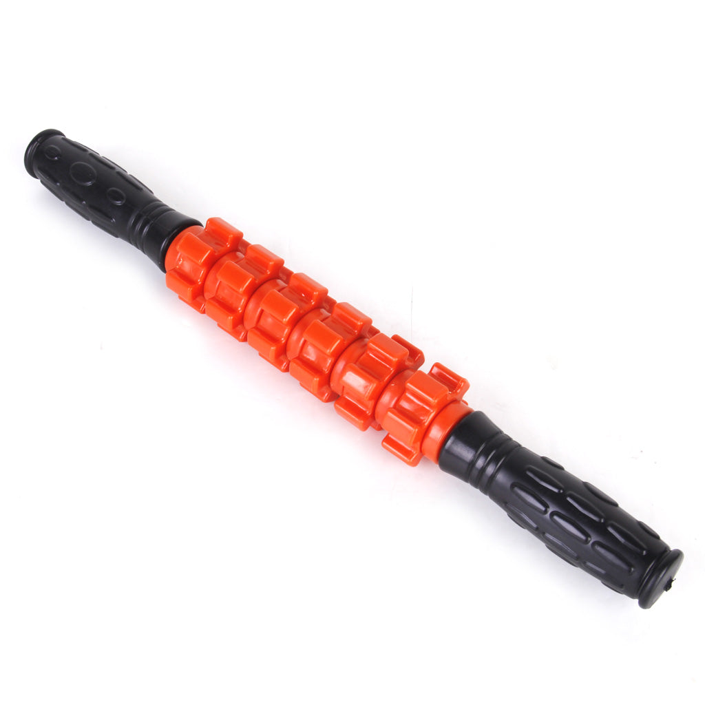 Gear Pattern Massager Stick Roller Body Muscle Therapy Massage Sports Athletics Tool 16.5 inch