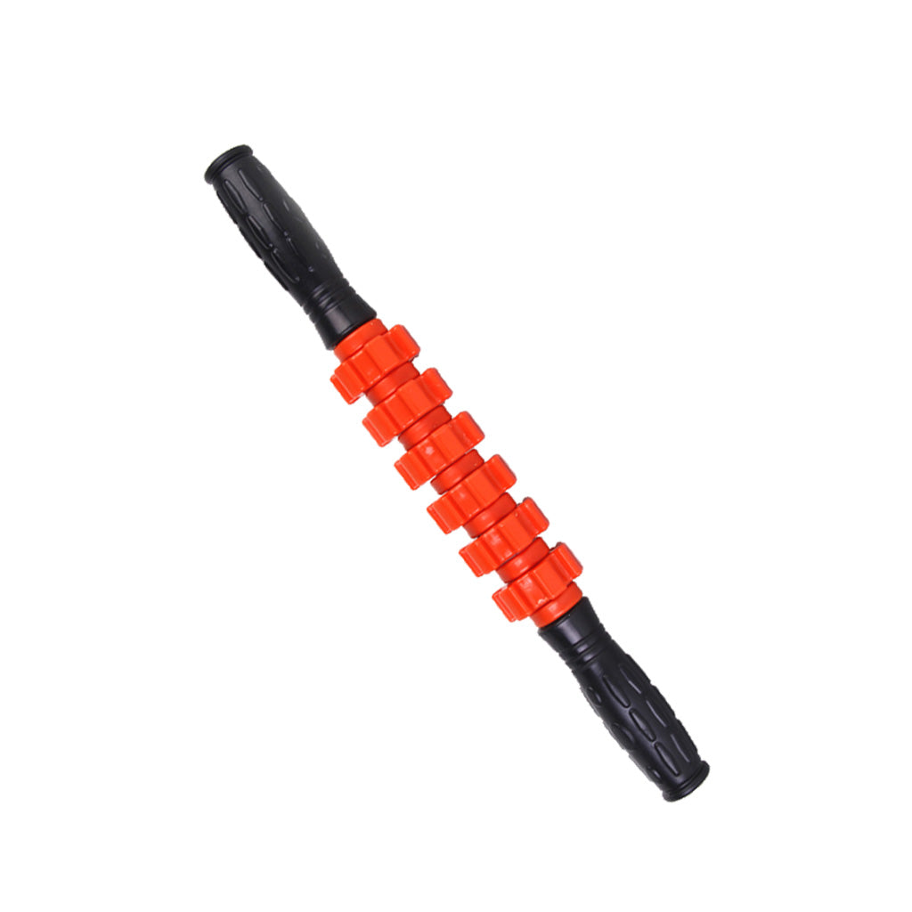 Gear Pattern Massager Stick Roller Body Muscle Therapy Massage Sports Athletics Tool 16.5 inch