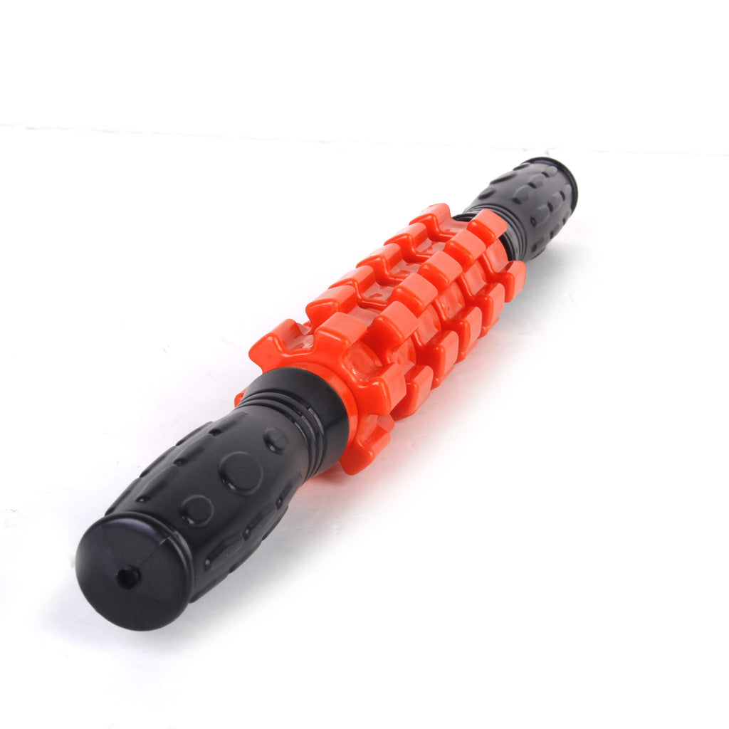 Gear Pattern Massager Stick Roller Body Muscle Therapy Massage Sports Athletics Tool 16.5 inch