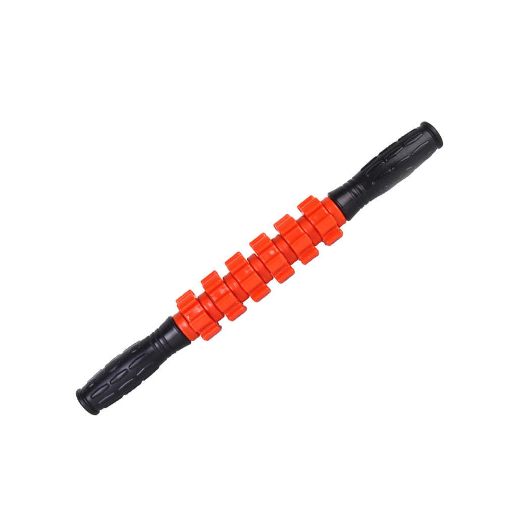 Gear Pattern Massager Stick Roller Body Muscle Therapy Massage Sports Athletics Tool 16.5 inch