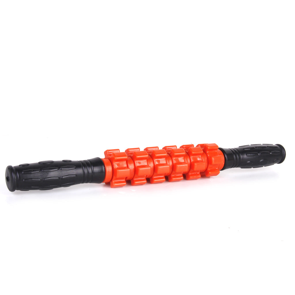 Gear Pattern Massager Stick Roller Body Muscle Therapy Massage Sports Athletics Tool 16.5 inch