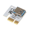 008S PCI-E Express 1x To16x Extender Riser Card Adapter With  USB3.0 Cable